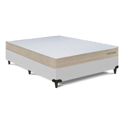 Cama Box com Colchão Casal Cama Box Poli D33 Espuma D33 Branco Ortobom