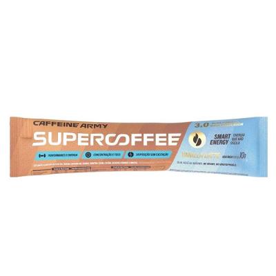 Bebida em Pó Caffeine Army Supercoffee 3.0 To Go Energia e Foco Sabor Vanilla Latte 10G