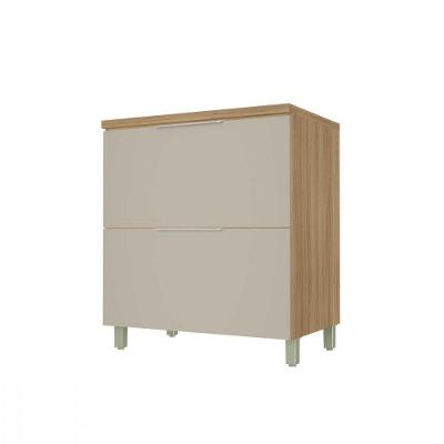 Balcão de Cozinha Marquesa 1 Porta 1 Gaveta MDF 80CM Nature Greige