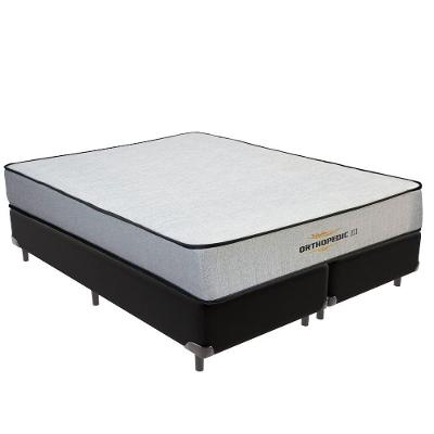Cama Box King Orthopedic Ortopillow Espuma D33 Preto Vtech 193CM