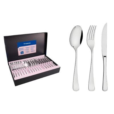 Faqueiro Mônaco 36 Peças Aço Inox para Churrasco Prata Tramontina