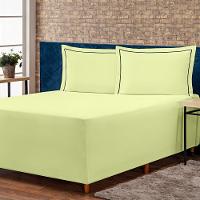 Jogo Lençol P/ Verde King 3 Peças Percal 140 Fios - 2