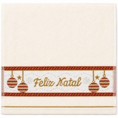 Toalha de Mãos e Lavabo Cream 30x50CM 100% Algodão 400g-m² Macia e com Alta Absorção Bege