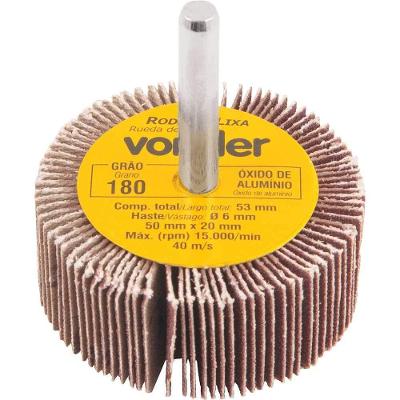 Roda de Lixa 50mm X 20mm com Haste Grao 180 Acabamento Superficies Diversas Vonder