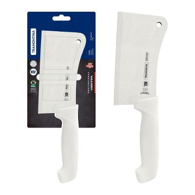 Cutelo Profissional Master para Ossos e Carnes Aço Inox Cabo Polipropileno Branco Tramontina