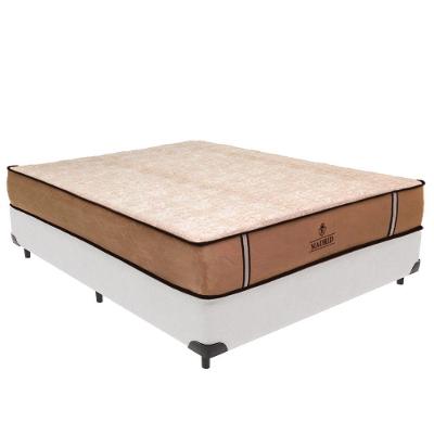 Cama Box Casal Madrid Molas Ensacadas Pillow Top Branco Vtech