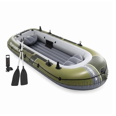 Bote Inflável Seahawk 4 Pessoas Porta Varas 400kg PVC Super Tough Intex