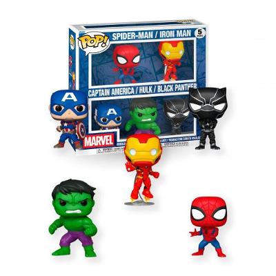 Boneco Colecionável Candide Kit 5 Funko Pop Marvel Vingadores Vinil