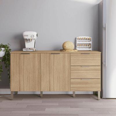 Balcão Eleganza 2 Portas 3 Gavetas MDF-MDP 160CM Freijó Kit's Paraná