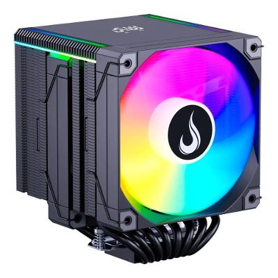 Air Cooler para CPU Temp 8 Black ARGB Display Sensor Temperatura Preto Rise Mode