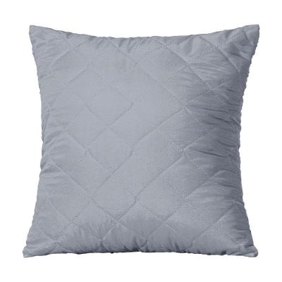 Capa de Almofada Lisa Acabamento Matelado Zíper Cinza MR Enxovais 45CM