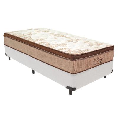 Cama Box com Colchão Solteirão Victory Molas Ensacadas Branco Vtech