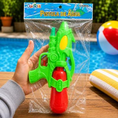Pistola de Água Infantil com Design Colorido e Moderno para Diversão no Verão Verde