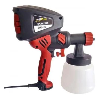 Pistola de Pintura Pulverizadora Air Plus Spray 450W Jato Ajustável 220V Schulz