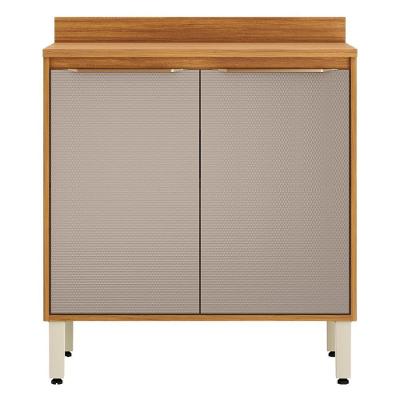 Balcão Plena 2 Portas 80CM Cinamomo Nude Demóbile Balcão Plena 2P Cinamomo Nude
