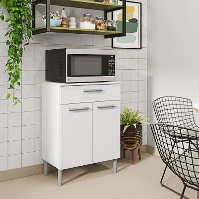 Balcão Diamante 2 Portas 1 Gaveta MDP Branco Kit's Paraná