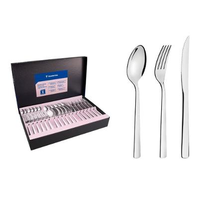 Faqueiro Oslo 36 Peças Aço Inox para Churrasco Prata Tramontina