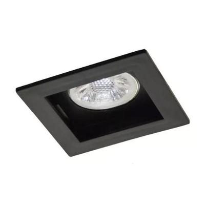 Embutido Quadrado Alumínio Par 20 Recuado Design Inovador Bivolt Preto 10.4CM