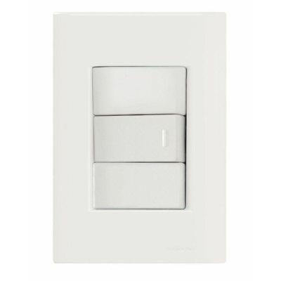 Conjunto de Interruptores 4x2 com Interruptor Simples 10A 250V Branco Tramontina