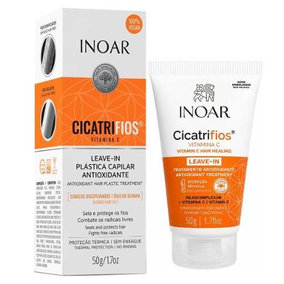 Leave-in Cicatrifios Vitamina C Controle de Frizz Proteção Térmica Fórmula Vegana 50g Inoar
