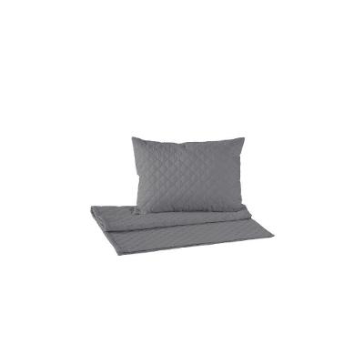 Kit Peseira de Cama Solteiro Comfort Microfibra 3 Peças Cinza Valle Distribuidora