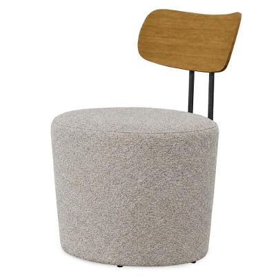 Poltrona Decorativa Luna Base Fixa Boucle Encosto Slim Milani Movelaria