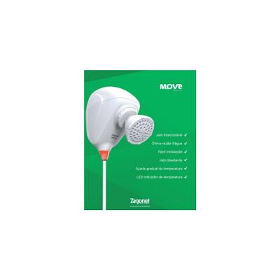 Ducha Eletronica Move 5500W Baixa Pressao Jato Direcionavel Zagonel 127V