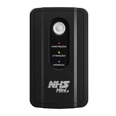 Nobreak NHS Mini 4 600VA Bivolt com Saída 220V Preto NHS