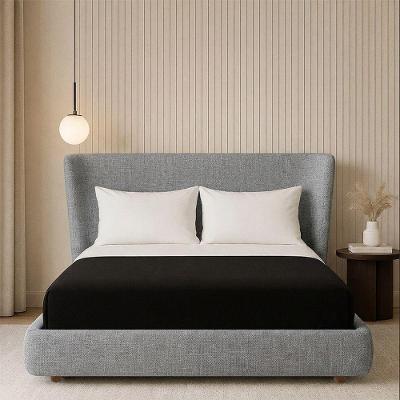 Cama Japonesa com Cabeceira Queen Corea Seo Linho Nobre Cinza Sallar Home