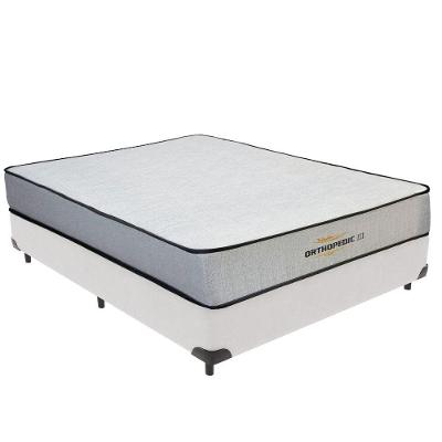 Cama Box com Colchão Viúvo Orthopedic Ortopillow Espuma Branco Vtech 128CM