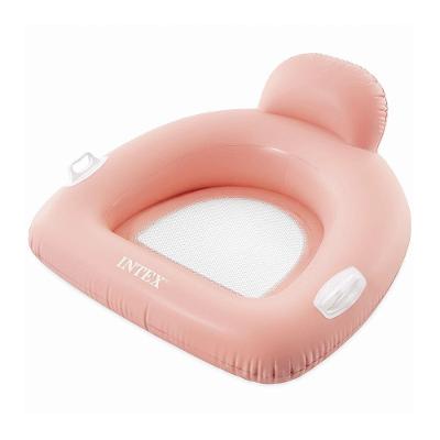 Boia Poltrona Inflável 56801 Descanso Flutuador Assento em Tela Rosa Intex