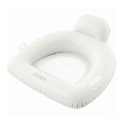 Boia Poltrona Inflável 56801 Descanso Flutuador Assento em Tela Branco Intex