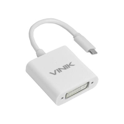 Adaptador USB C para DVI D ATDPVN 4K 30Hz USB 3.1 Branco Vinik