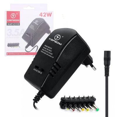 Fonte de Alimentação KAP-C115 Regulada Saída Ajustável Bivolt 8 Conectores Preto Kapbom