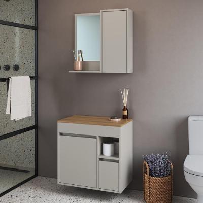Armários Modulares de Banheiro CRART-CON011 2 Portas 1 Prateleira MDP 60CM Bege Multimóveis