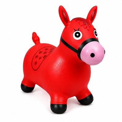 Brinquedo Infantil Cavalinho Saltitante Upa PVC Vinil Resistente Vermelho