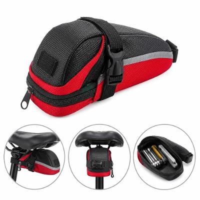 Bolsa de Selim para Bicicleta Impermeavel Porta Objetos Organizador Ferramentas Ziper Yeet
