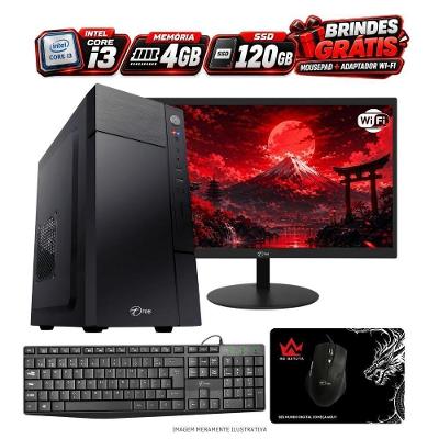 Computador CI321001204GBW10 Intel Core I3 2100 3.10GHz 4GB 120GB Windows 10 Avaliação 30 Dias