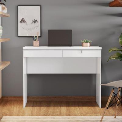 Escrivaninha Mesa Escritório CRJCM-ESC004 2 Gavetas MDP 105CM Branco Multimóveis