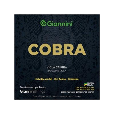 Encordoamento para Viola Cobra GESVL Tensão Leve Cobre Prateado Giannini
