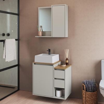Armários Modulares de Banheiro CRART-CON004 2 Portas 2 Gavetas MDP 60CM Bege Multimóveis