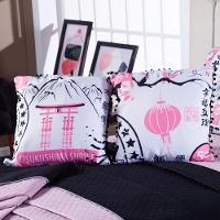 Kit Cobre Leito Oriental Dupla Face Com Almofadas Queen 07 Peças - 6