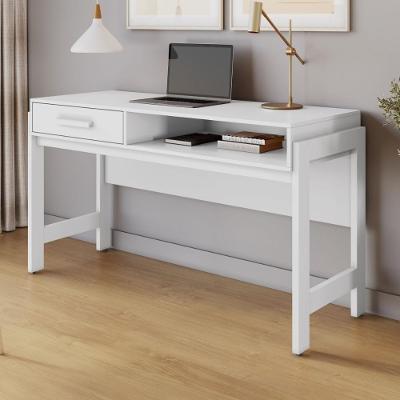 Escrivaninha Mesa Escritório CRJCM-ESC001 Moderno 1 Gaveta 135CM Branco Multimóveis