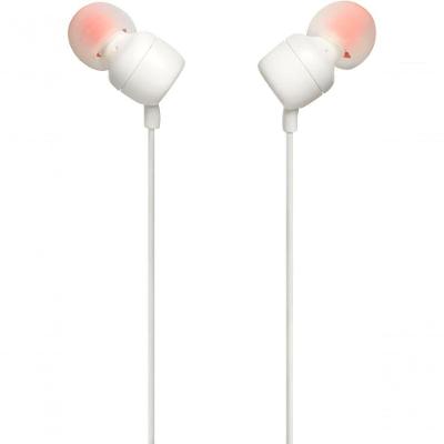 Fone de Ouvido In-ear JBL TUNE 110 com Microfone Tecnologia JBL Pure Bass P2 3,5 mm Branco