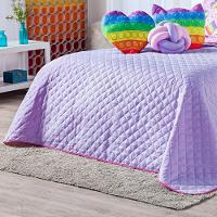 Kit Cobre Leito Pop It Dupla Face Almofadas Casal 08 Peças