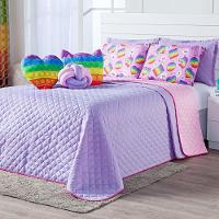 Kit Cobre Leito Pop It Dupla Face Almofadas Queen 08 Peças - 3