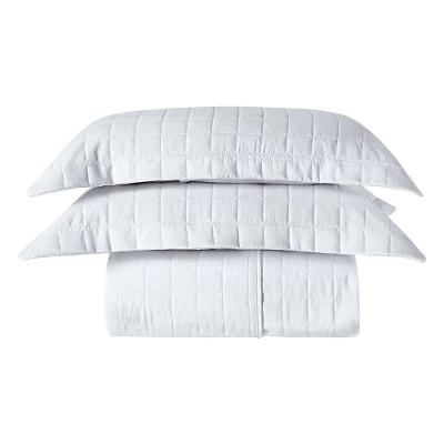Kit Cobre Leito Milano Casal Micropercal 300 Fios Matelado 3 Peças Branco Casa Scarpa