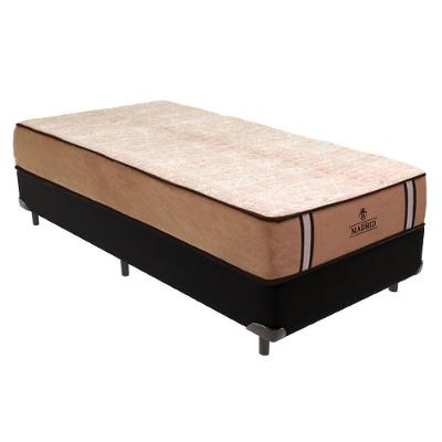 Cama Box Solteiro Madrid Molas Ensacadas Preto 88x188 Vtech