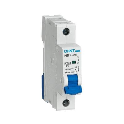 Disjuntor Monopolar Curva C NB1-63H 10kA 20A Uso Doméstico Comercial e Industrial Chint