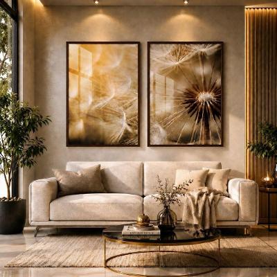 Quadro Decorativo Dente de Leão Duo 02 Premium 50x75 sem Vidro Acrílico Ypê